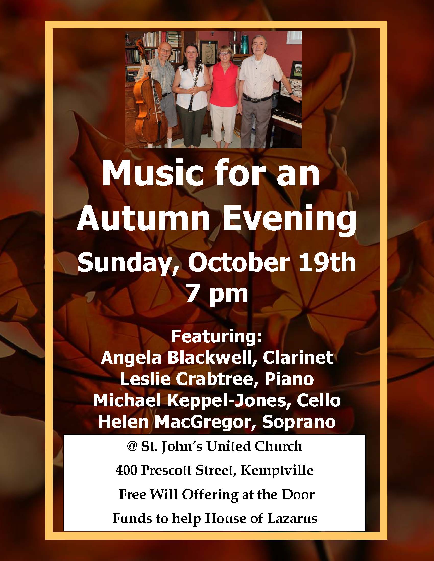 Autumn Concert poster 2025